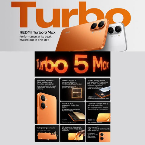 Xiaomi REDMI Turbo 5 Max, 16GB+256GB, 6.83 inch Xiaomi HyperOS 3 Dimensity 9500s Octa Core, NFC, Network: 5G, 16GB+256GB
