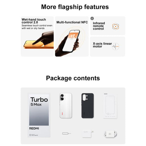 Xiaomi REDMI Turbo 5 Max, 16GB+256GB, 6.83 inch Xiaomi HyperOS 3 Dimensity 9500s Octa Core, NFC, Network: 5G, 16GB+256GB