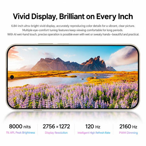 Huawei nova 16 SE, 8GB+512GB, Side Fingerprint Identification, 6.84 inch HarmonyOS 6.1 Kirin 8020 Octa-core, NFC, OTG, Not Support Google Play, 8GB+512GB