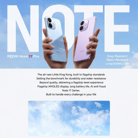 Xiaomi REDMI Note 17 Pro 5G, 8GB+256GB, 6.83 inch Xiaomi HyperOS 3 Snapdragon 6s Gen 4 Octa Core, NFC, Network: 5G, 8GB+256GB