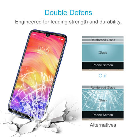 100 PCS 0.26mm 9H 2.5D Tempered Glass Film for Xiaomi Redmi Note 7, For Redmi Note 7 (100 PCS)