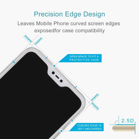 50 PCS 0.26mm 9H 2.5D Tempered Glass Film for Xiaomi Redmi 6 Pro / Mi A2 Lite, No Retail Package, For Redmi 6 Pro