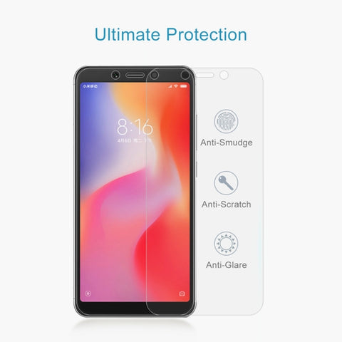 100 PCS 0.26mm 9H 2.5D Tempered Glass Film for Xiaomi Redmi 6A, For Redmi 6A (100 PCS)