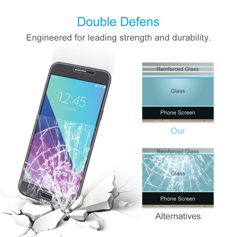 10 PCS 0.26mm 9H 2.5D Tempered Glass Film for Samsung Galaxy J7 V, For Galaxy J7 V(10 PCS)