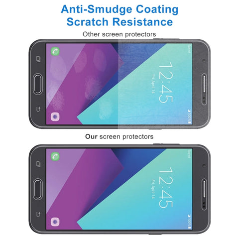 10 PCS 0.26mm 9H 2.5D Tempered Glass Film for Samsung Galaxy J7 V, For Galaxy J7 V(10 PCS)