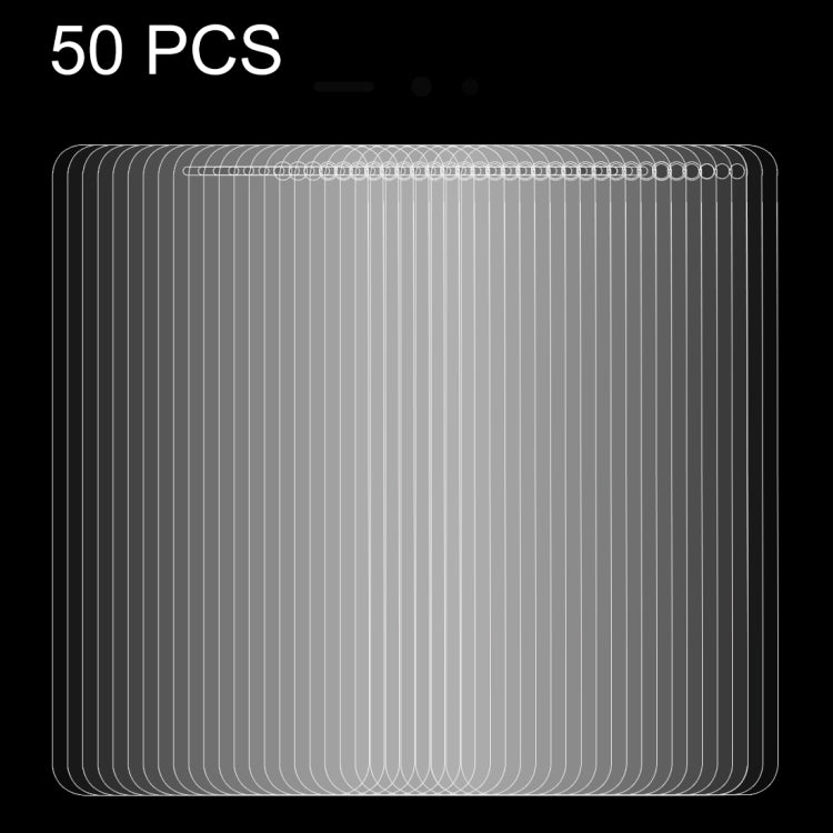 50 PCS for Huawei Y6 (2017) 0.26mm 9H Surface Hardness 2.5D Explosion-proof Tempered Glass Non-full Screen Film, No Retail Package, For Y6 (2017)