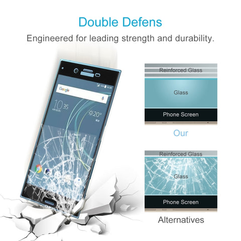 For Sony Xperia XZs 0.33mm 9H Surface Hardness 3D Curved Full Screen Tempered Glass Screen Protector, For Xperia XZs
