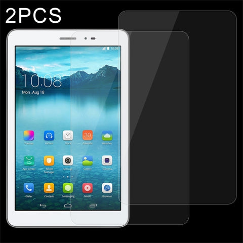 2 PCS 8 inch Universal 0.4mm 9H Surface Hardness Tempered Glass Screen Protector, 2 PCS 8 inch