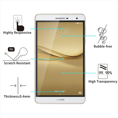 For HUAWEI MediaPad T2 7.0 Pro 0.4mm 9H Surface Hardness Full Screen Tempered Glass Screen Protector, For T2 7.0 Pro