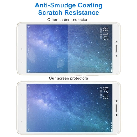 100 PCS for  Xiaomi Mi Max 2 0.3mm 9H Surface Hardness 2.5D Explosion-proof Non-full Screen Tempered Glass Screen Film, For Mi Max 2
