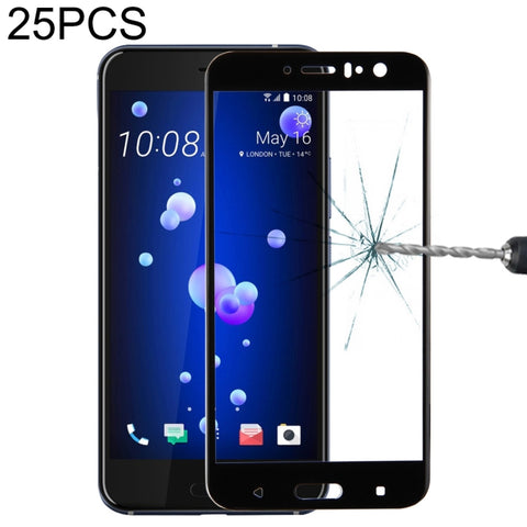 25 PCS For HTC U11 0.33mm 9H Surface Hardness Tempered Glass Screen Protector, For HTC U11