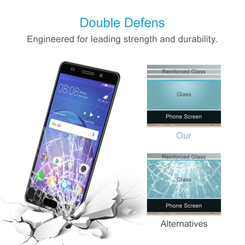 10 PCS for  Huawei Y3 2017 0.3mm 9H Surface Hardness 2.5D Explosion-proof Full Screen Tempered Glass Screen Film, For Y3 2017 (10 PCS)