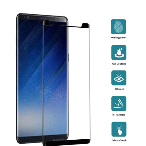 25 PCS For Galaxy Note 8 0.3mm 9H Surface Hardness 3D Curved Silk-screen Non-full Screen Tempered Glass Screen Protector, For Galaxy Note 8