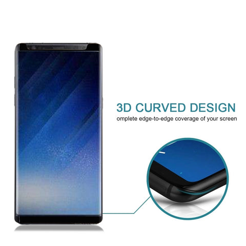 25 PCS For Galaxy Note 8 0.3mm 9H Surface Hardness 3D Curved Silk-screen Non-full Screen Tempered Glass Screen Protector, For Galaxy Note 8