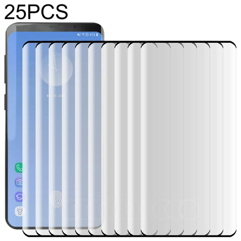 25 PCS For Galaxy S10 Plus 0.3mm 9H 3D Full Screen Tempered Glass Film, Screen Fingerprint Unlocking is Supported, For Galaxy S10 Plus (25 PCS)