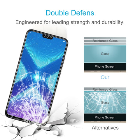 100 PCS 0.26mm 9H 2.5D Explosion-proof Tempered Glass Film for Huawei Honor 8X, Huawei Honor 8X