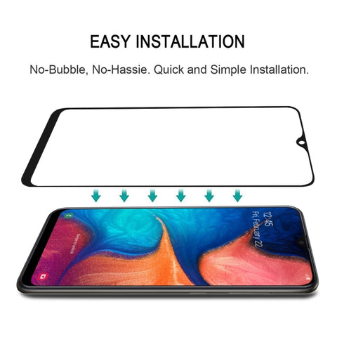 Full Glue Full Cover Screen Protector Tempered Glass film for Galaxy A20e, For Galaxy A20e