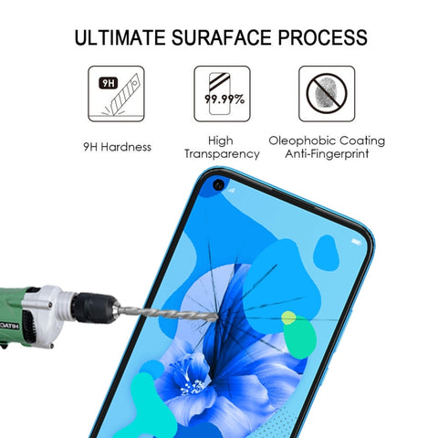 Full Glue Full Cover Screen Protector Tempered Glass film for Huawei Nova 5i, For Huawei Nova 5i