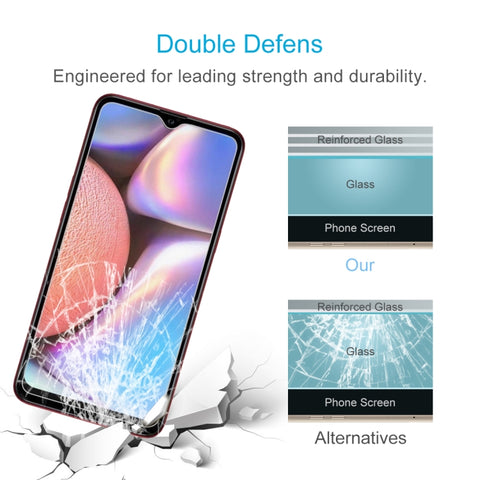 50 PCS 0.26mm 9H 2.5D Tempered Glass Film for Galaxy A10s, For Galaxy A10s (50 PCS)