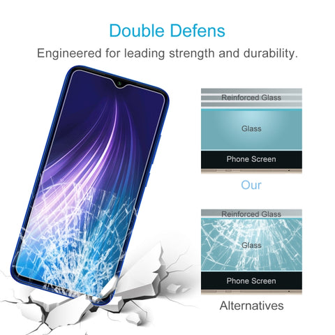 For Xiaomi Redmi Note 8 2021 / Redmi Note 8 0.26mm 9H 2.5D Tempered Glass Film, For Redmi Note 8 2021 / Redmi Note 8