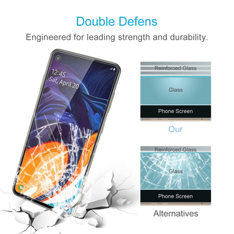 50 PCS 2.5D Non-Full Screen Tempered Glass Film for Galaxy A60, For Galaxy A60 (50 PCS)
