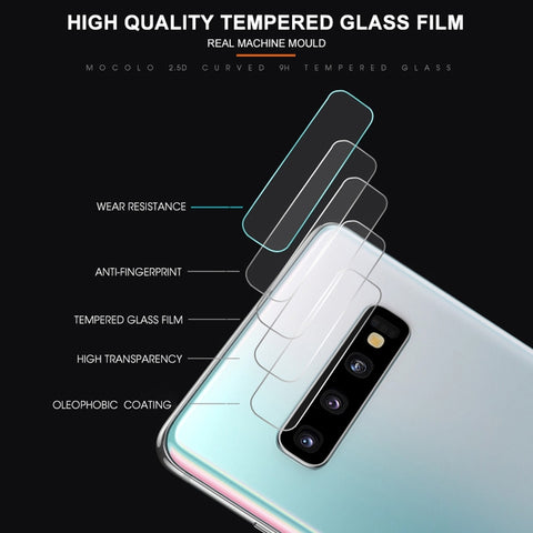 mocolo 0.15mm 9H 2.5D Round Edge Rear Camera Lens Tempered Glass Film for Galaxy S10, Galaxy S10