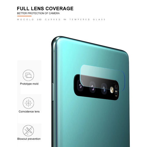 mocolo 0.15mm 9H 2.5D Round Edge Rear Camera Lens Tempered Glass Film for Galaxy S10, Galaxy S10