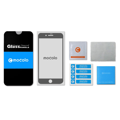 mocolo 0.33mm 9H 2.5D Full Glue Silk Print Tempered Glass Film for Galaxy M20, For Galaxy M20