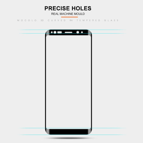 mocolo 0.33mm 9H 3D Curved Full Screen Tempered Glass Film for Galaxy S9, For Samsung Galaxy S9 (Curved)