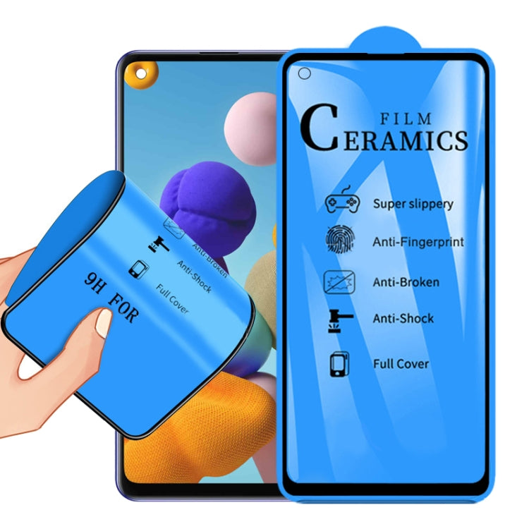 For Samsung Galaxy A21s 2.5D Full Glue Full Cover Ceramics Film, For Samsung Galaxy A21s (1 PC)