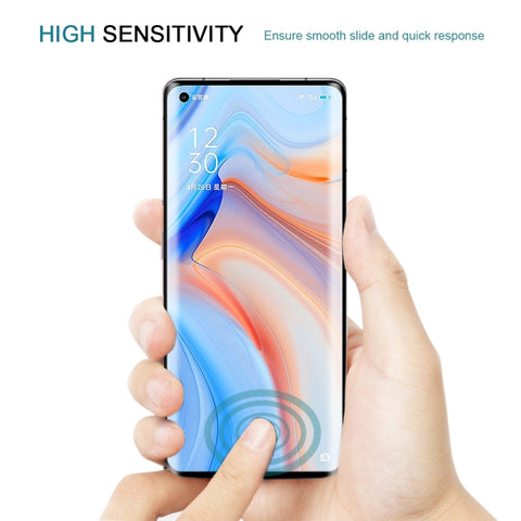 For OPPO Reno4 Pro 3D Curved Edge Full Screen Tempered Glass Film, For OPPO Reno4 Pro