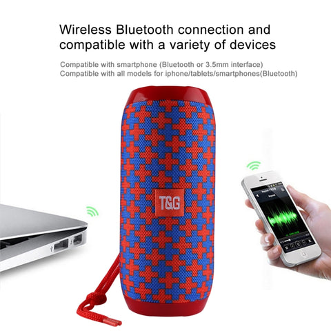 with Built-in MIC, Support Hands-free Calls & TF Card & AUX IN & FM, Bluetooth Distance: 10m, TG117, TG1127