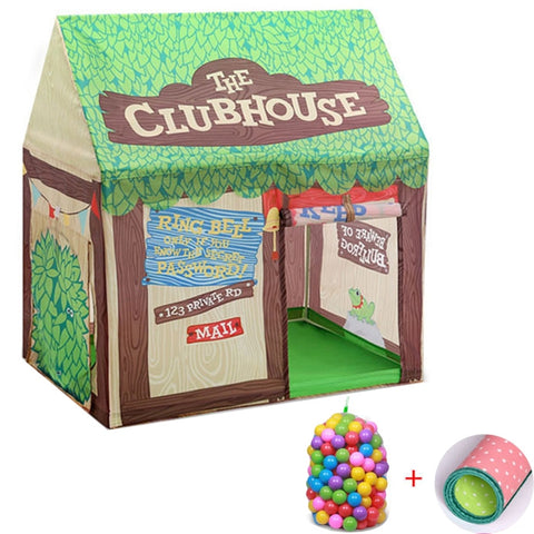 Household Children Printing Play Tent Small Game House with 50 Ocean Balls & Mat, with 50 Ocean Balls & Mat (Black White), with 50 Ocean Balls & Mat (Pink), with 50 Ocean Balls & Mat (Green), with 50 Ocean Balls & Mat (Light Pink)