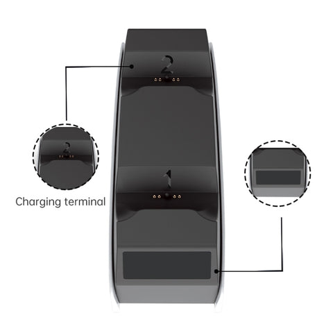 iPlay HBP-245 Game Controller Dual Seat Charger For PS5, HBP-245