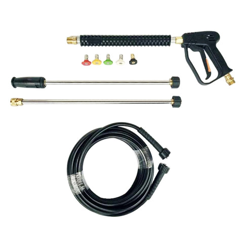 3000 PSI Car Water Power Washer High Pressure Spray Gun with 2 Extension Wand & 5 Nozzles, 3000 PSI