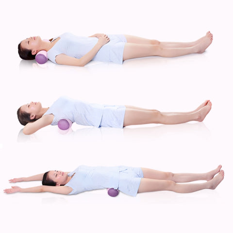 Multifunction Yoga Pillow Beautiful Buttocks Pelvis Pillow Cervical Lumbar Health Pillow Yoga Stick Waist(Pink), 37 x 10cm