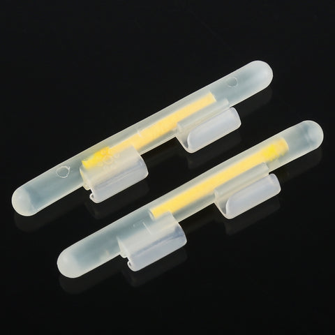 5 Packs OCEAN SUN Clip-On Luminous Float Night Fishing Light Stick, L, Fits Rod Tip 2.7-3.2mm, Clip-On, L