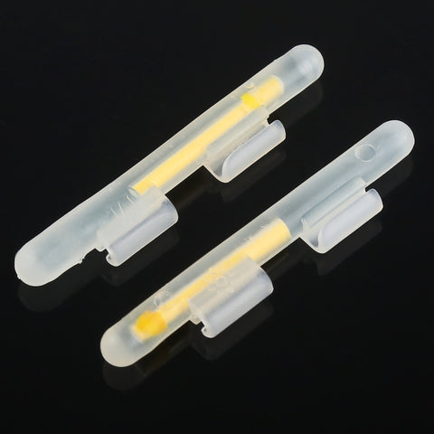 5 Packs OCEAN SUN Clip-On Luminous Float Night Fishing Light Stick, M, Fits Rod Tip 2.0-2.6mm, Clip-On, M