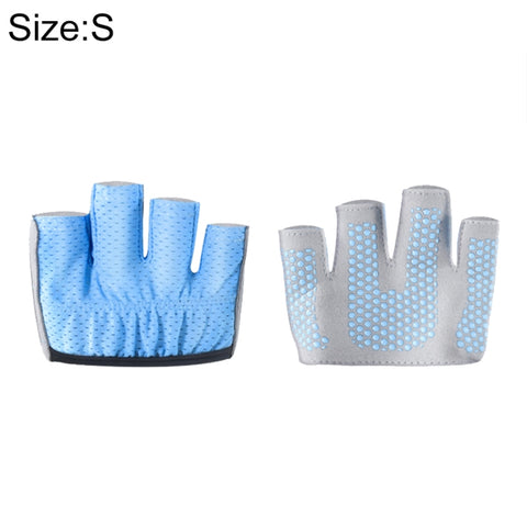 Half Finger Yoga Gloves Anti-skid Sports Gym Palm Protector, Size: S, Palm Circumference: 17.5cm, Size: S