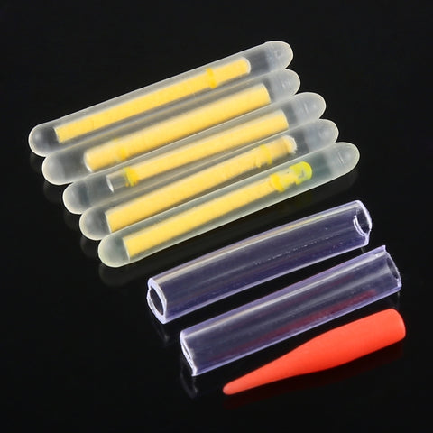 10 Packs OCEAN SUN Luminous Float Night Fishing Light Stick, Visibility: 30m, Size: 4.5 x 37mm, Visibility: 30m(5pcs)