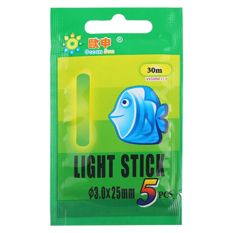 10 Packs OCEAN SUN Luminous Float Night Fishing Light Stick, Visibility: 30m, Size: 4.5 x 37mm, Visibility: 30m(5pcs)