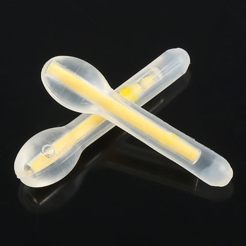 10 Packs Bulb Shape Luminous Float Night Fishing Light Stick, Visibility: 30m, Size: 3.0 x 25mm, Bulb Shape, Visibility: 30m