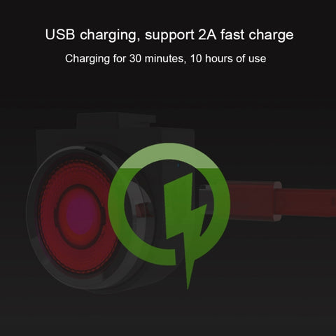 A0 IPX5 Waterproof Seven-color Bicycle USB Charging High Brightness Taillight, Charging High Brightness Taillight