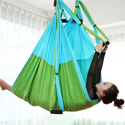 6 Handles Bodybuilding Handstand Inelasticity Aerial Yoga Hammock
