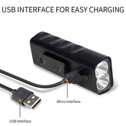 BX2 USB Charging Bicycle Light Front Handlebar Led Light (3 Hours, L2 Lamp Beads), 3 Hours, L2 Lamp Beads