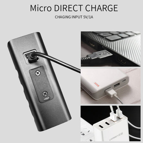 BX3 USB Charging Bicycle Light Front Handlebar Led Light (10 Hours, T6+A02 Lamp), 10 Hours, T6+A02 Lamp