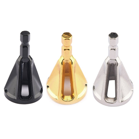 Chamfer Stainless Steel Deburring External Chamfer Tool Hexagonal Handle Three-slot Chamfer, Three-slot Chamfer (Black), Three-slot Chamfer (Gold), Three-slot Chamfer (Silver)