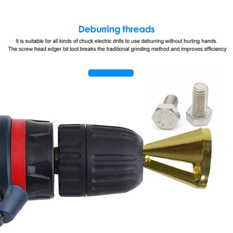 Chamfer Stainless Steel Deburring External Chamfer Tool Hexagonal Handle Three-slot Chamfer, Three-slot Chamfer (Black), Three-slot Chamfer (Gold), Three-slot Chamfer (Silver)