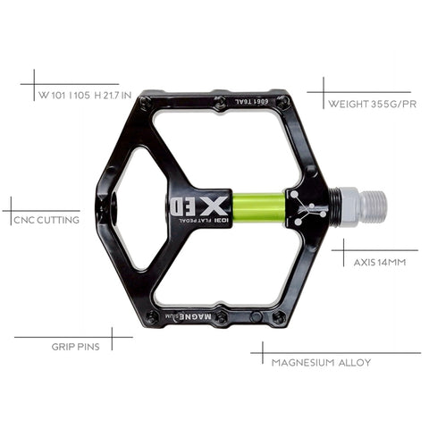 SHANMASHI 1031 Magnesium Alloy Pedal Non-slip Comfortable Bicycle Folding Pedal