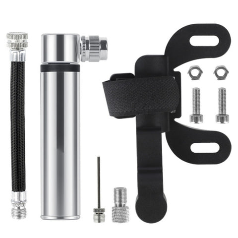 Manual Mini Portable Bicycle Aluminum Alloy Pump, Inflator Silver, Inflator Black, Inflator Red